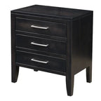 Comodino moderno e minimalista a tre cassetti