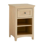 Comodino robusto e semplice con un solo cassetto