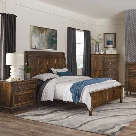 Mobiletto retrò in legno massello resistente con tre cassetti